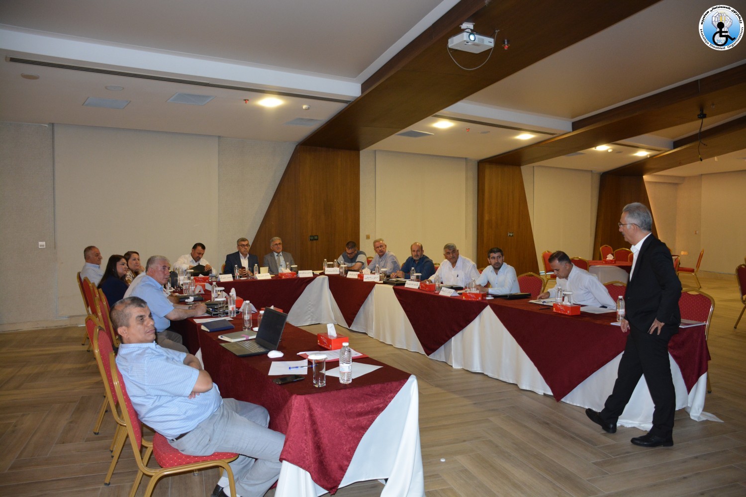 Meeting with parents of students with disabilities