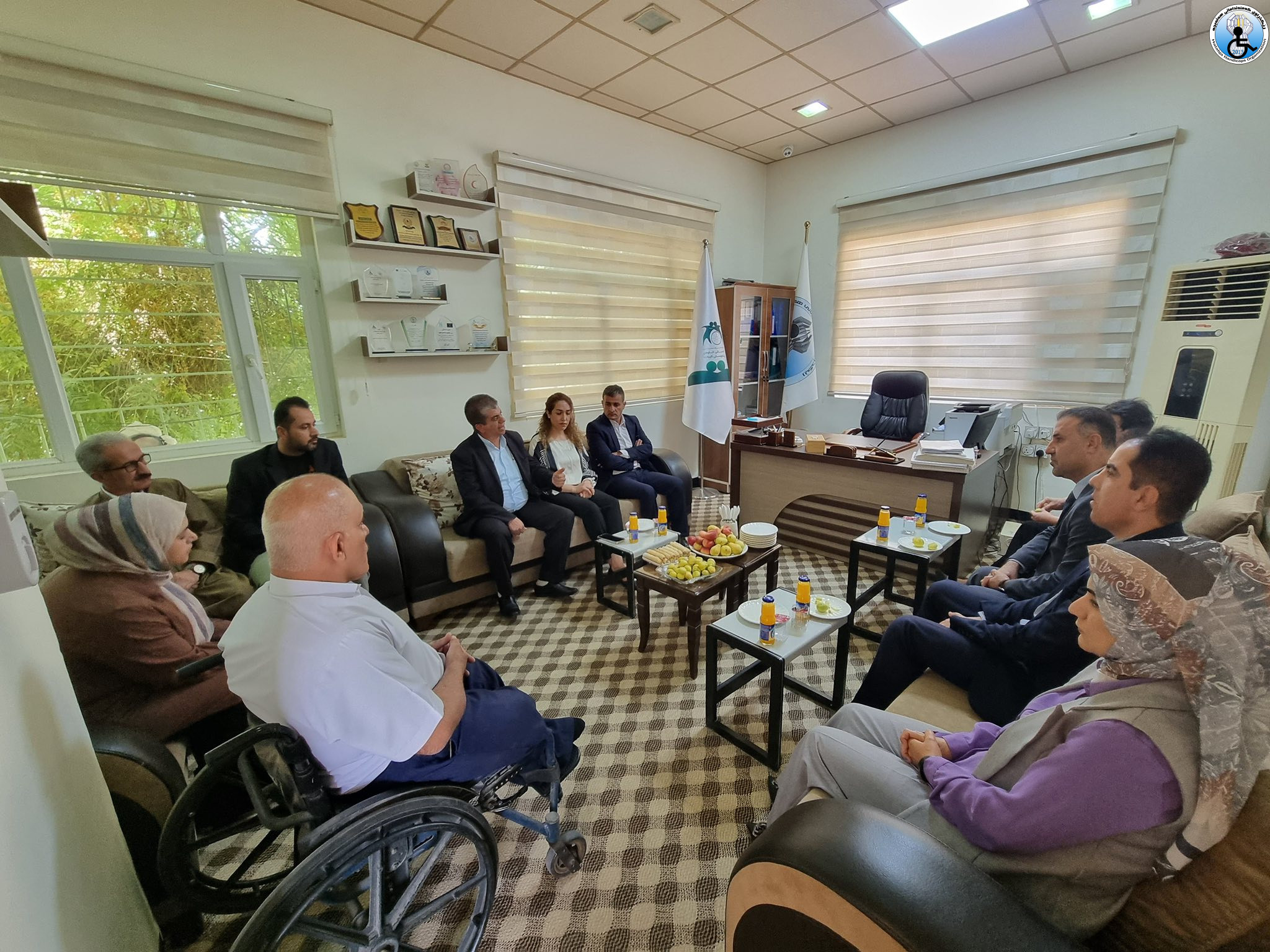 Halabja Disabled Organization received the Minister of Labor and Social Affairs of the Kurdistan Region ‎