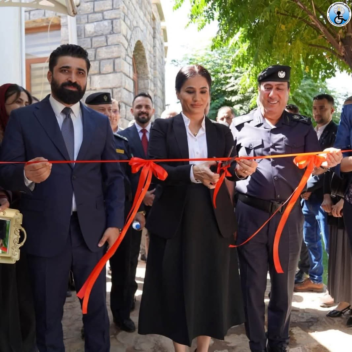 A representative of Halabja Disabled Organization attended the opening ceremony of the National Referral Center (NRM) in Halabja province