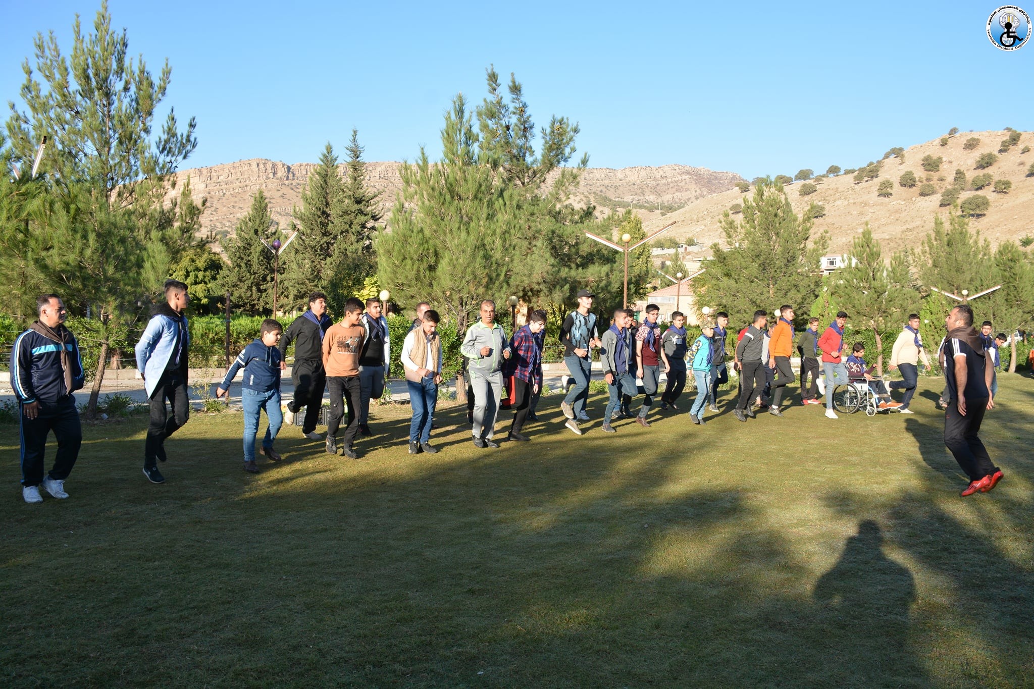 Organizing a camping for primary students. with disabilities