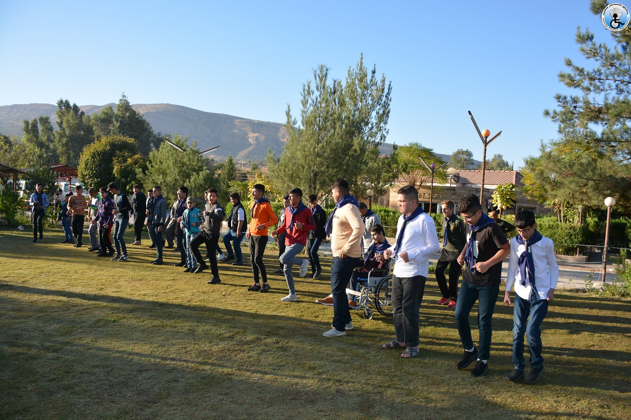 Organizing a camping for primary students. with disabilities