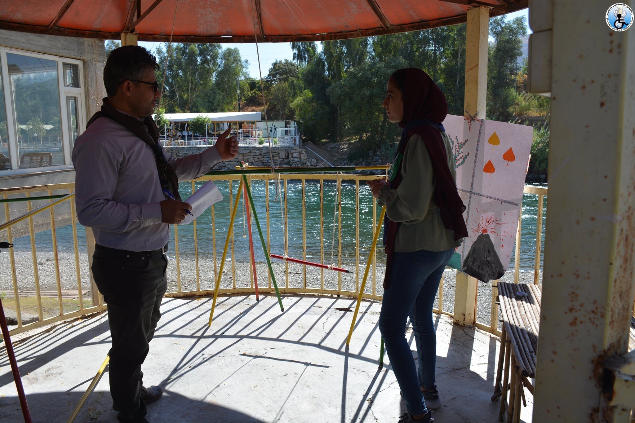 Organizing a camping for primary students. with disabilities