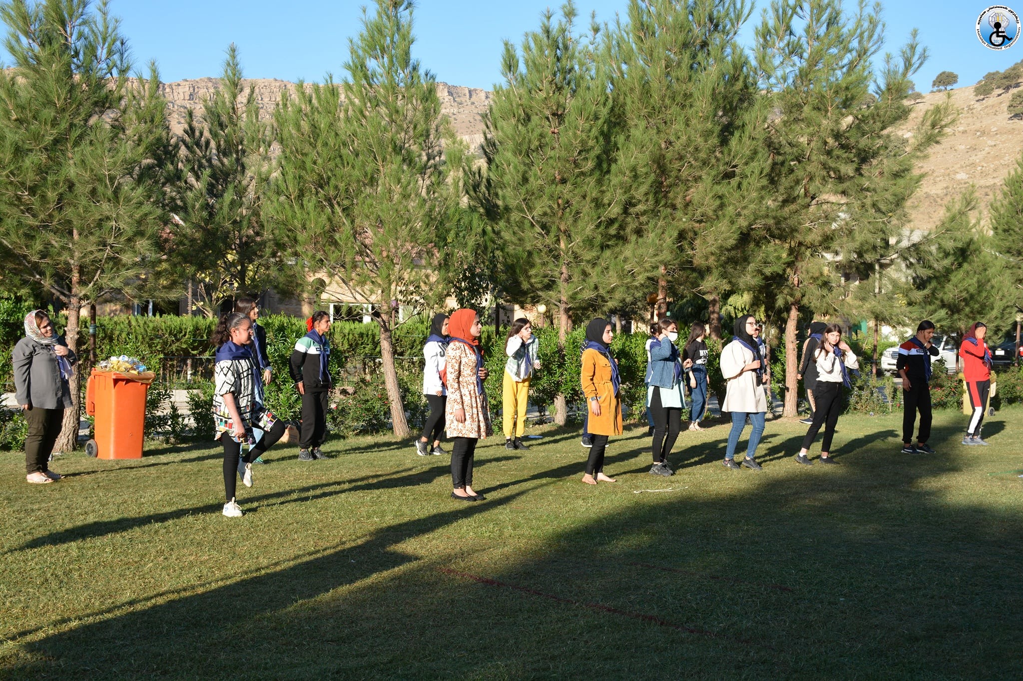 Organizing a camping for primary students. with disabilities