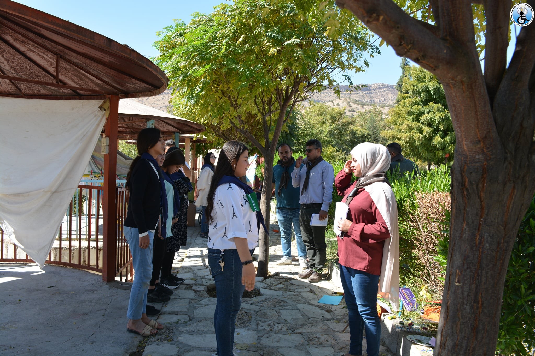 Organizing a camping for primary students. with disabilities