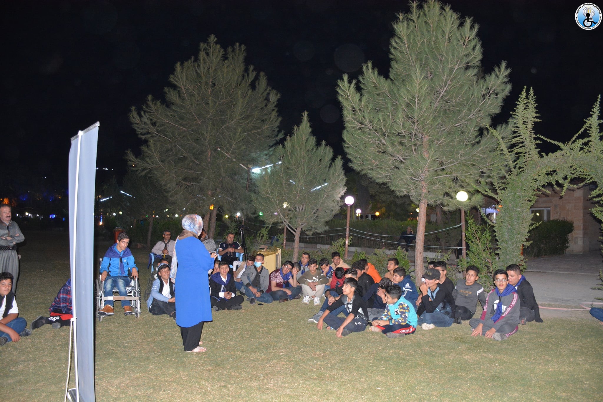 Organizing a camping for primary students. with disabilities