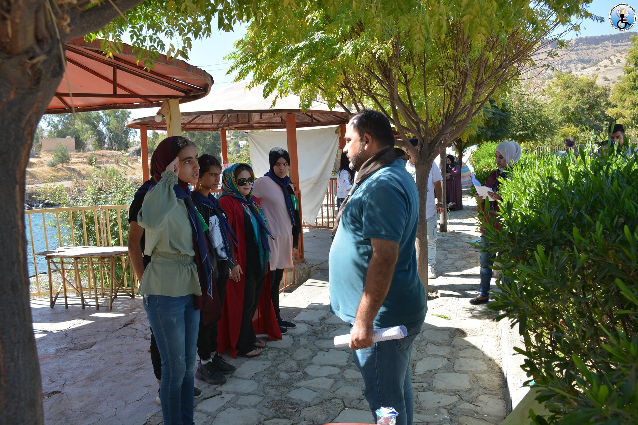 Organizing a camping for primary students. with disabilities