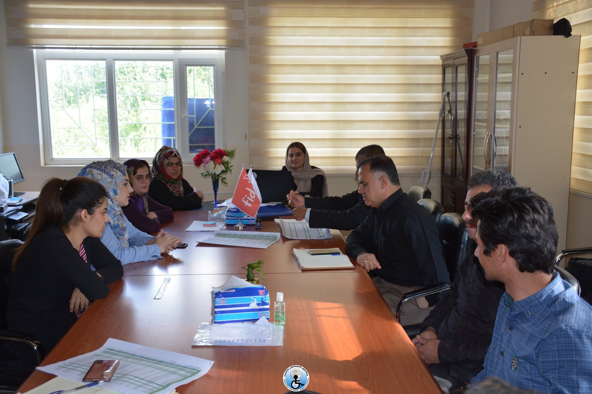 كۆبوونه‌وه‌ی هه‌فتانه‌ی ڕێكخراوی كه‌مئه‌ندامانی هه‌ڵه‌بجه‌