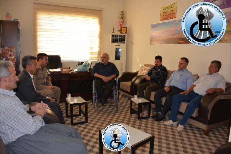 کۆمیتەی ڕێکخستنی هەڵەبحە سەردانی ڕێکخراوی کەمئەندامان ئەکەن.