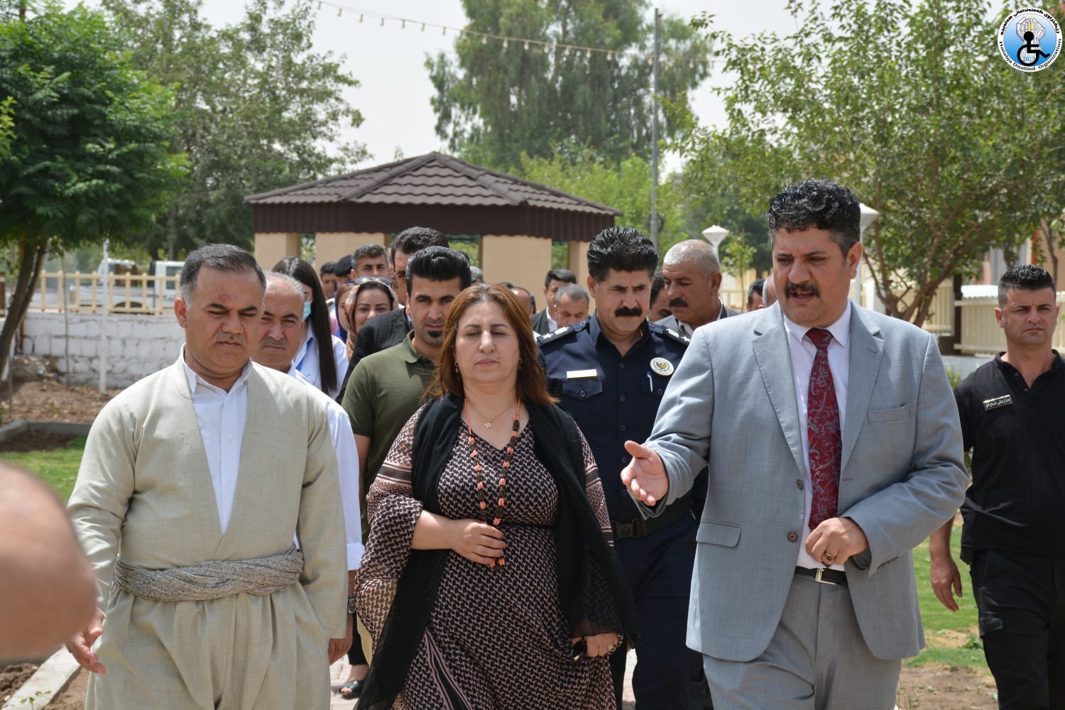 Abandoned park in Halabja turned into disability-friendly green space