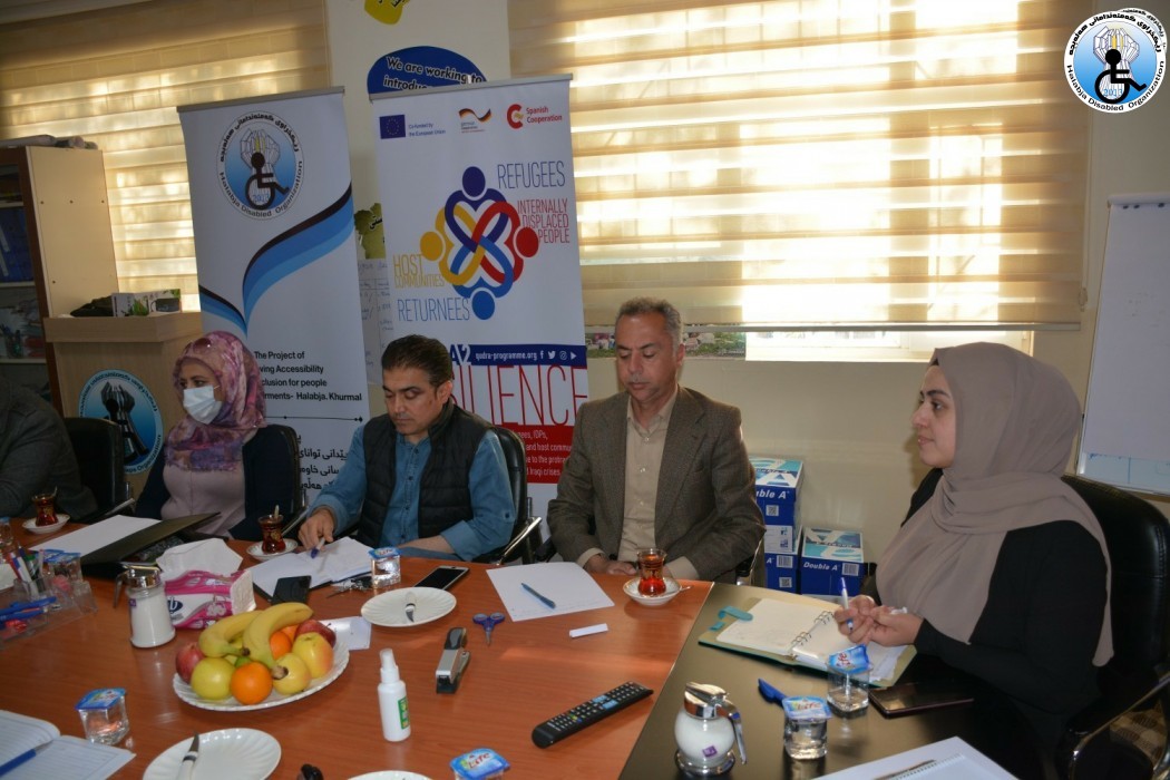 Halabja Disabled Organization held a meeting