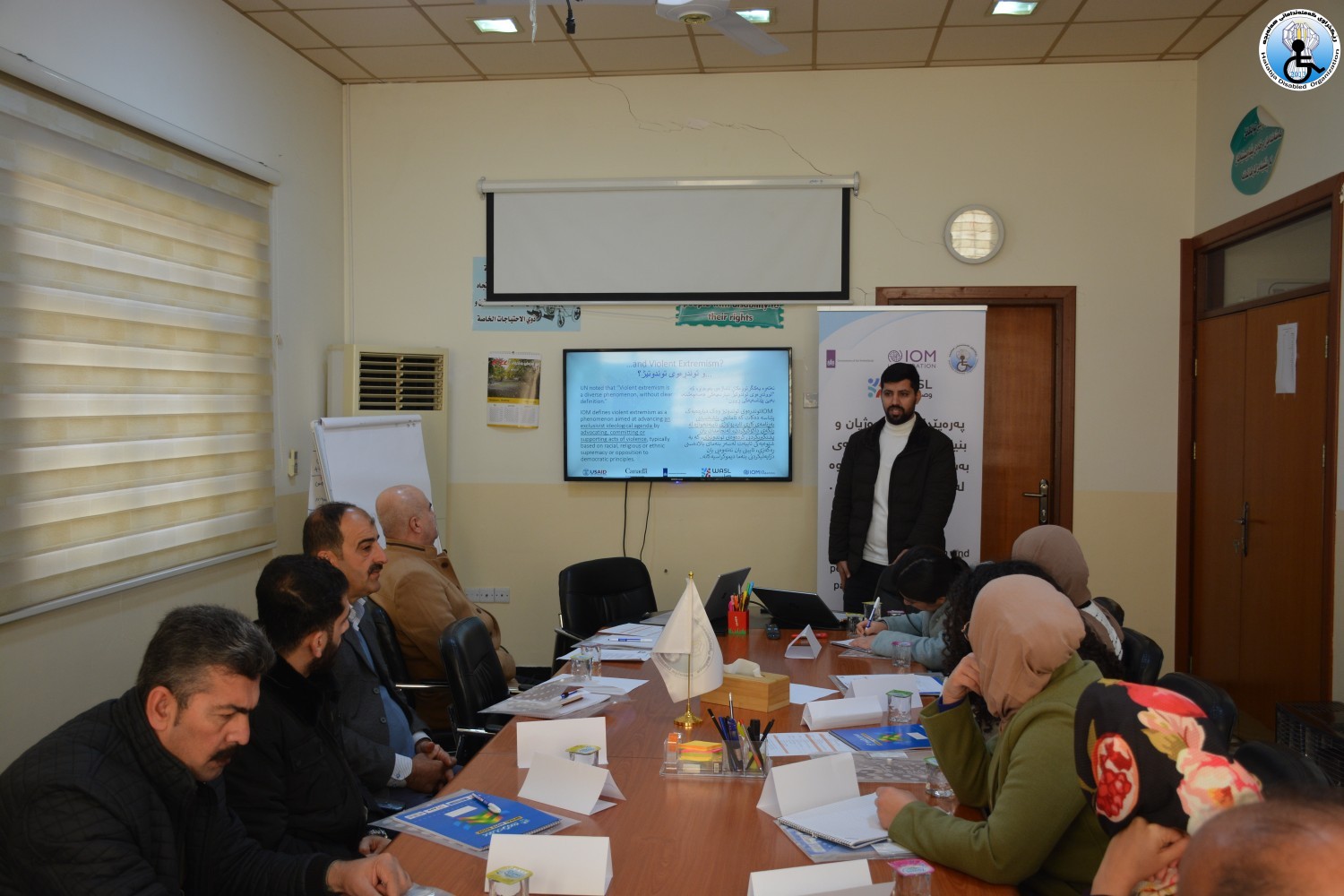 Conducting training for (civil society organizations and volunteer groups in Halabja and Khurmal district)