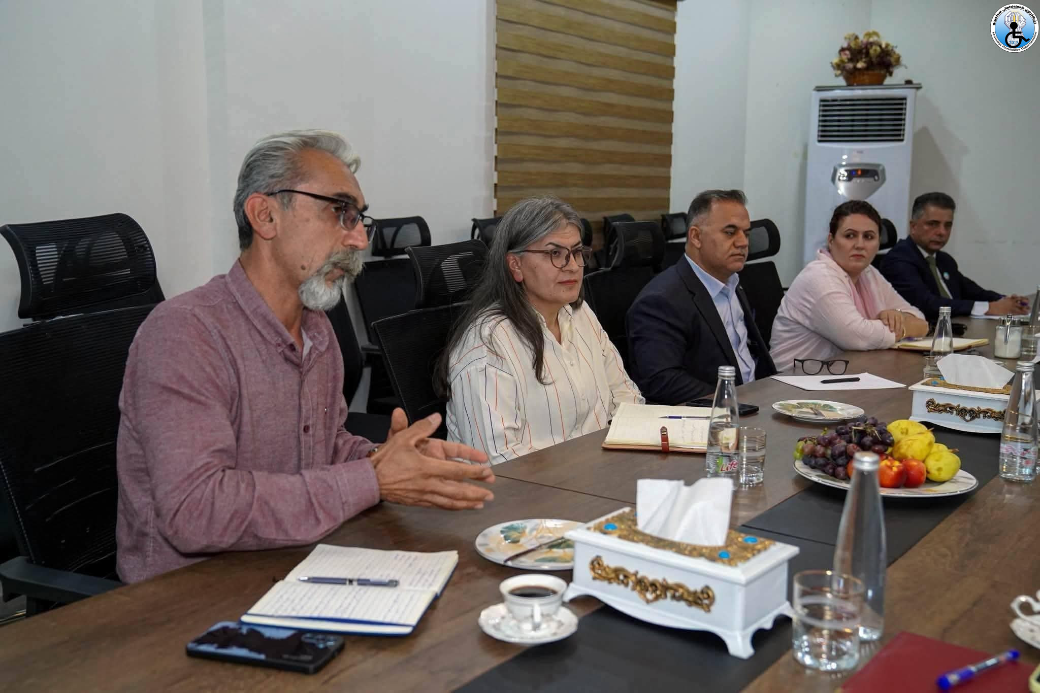 meeting to discuss the situation of Halabja, women, youth,  Piple with disabilities and the work and activities of civil society organizations