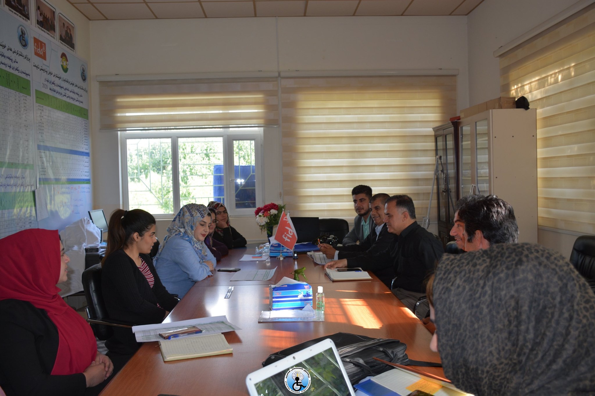 كۆبوونه‌وه‌ی هه‌فتانه‌ی ڕێكخراوی كه‌مئه‌ندامانی هه‌ڵه‌بجه‌