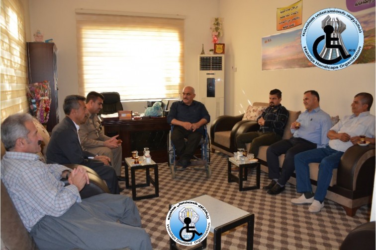 کۆمیتەی ڕێکخستنی هەڵەبحە سەردانی ڕێکخراوی کەمئەندامان ئەکەن.