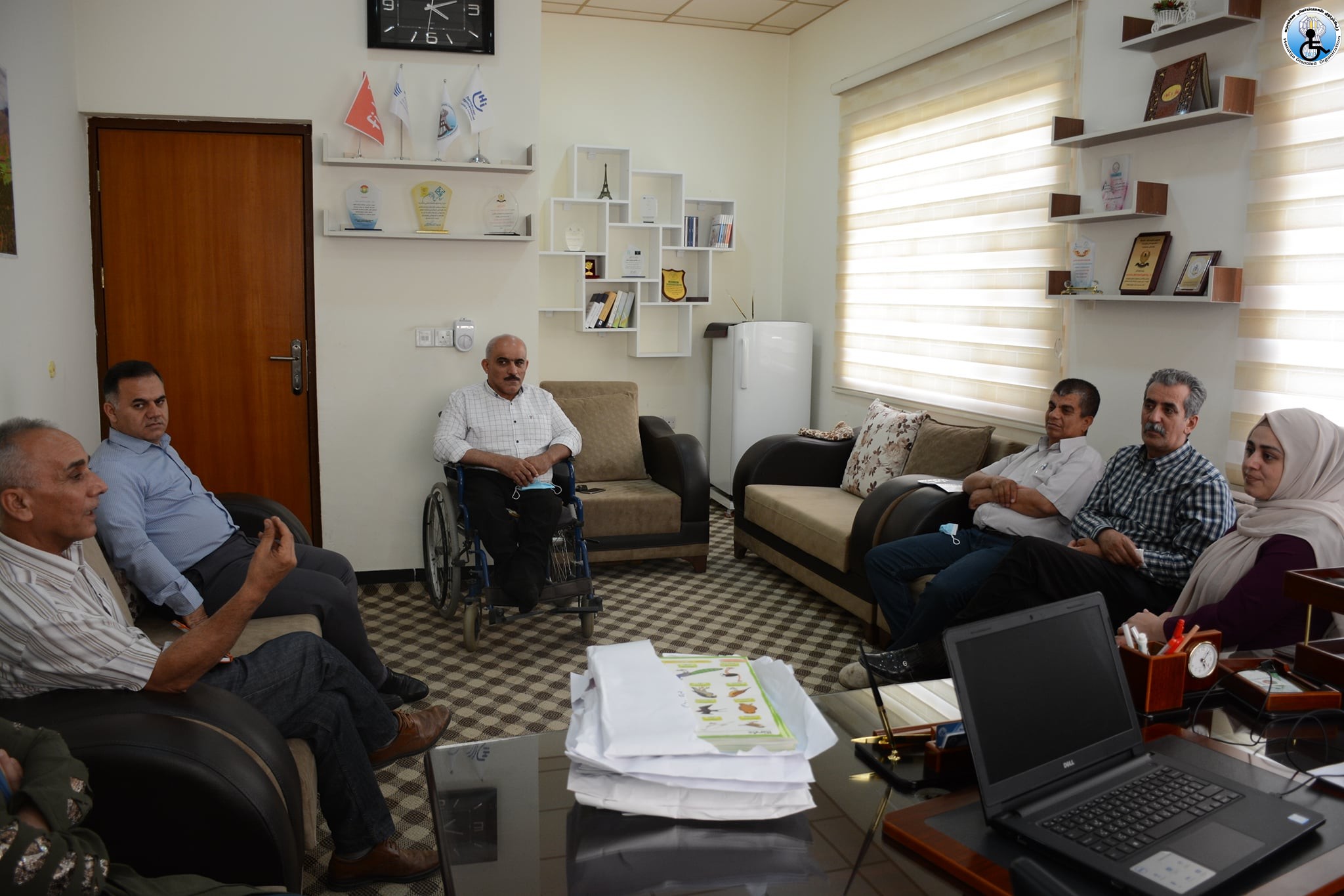 ڕێكخراوی كه‌مئه‌ندامانی هەڵەبجە وڕێکخراوی  منداڵ پارێزی كوردستان کۆبونەوە