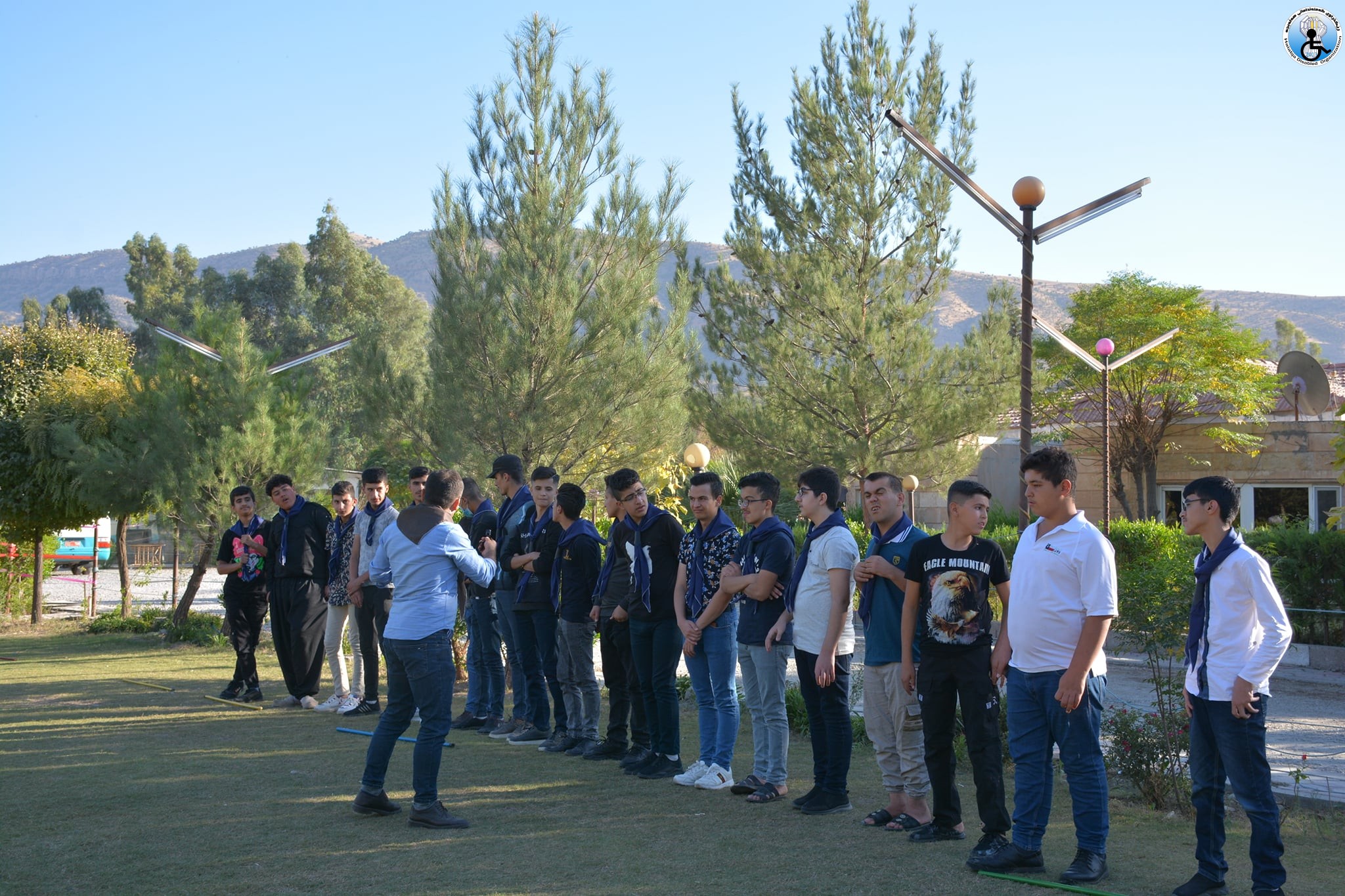 Organizing a camping for primary students. with disabilities