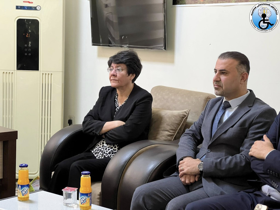 Halabja Disabled Organization received the Minister of Labor and Social Affairs of the Kurdistan Region ‎
