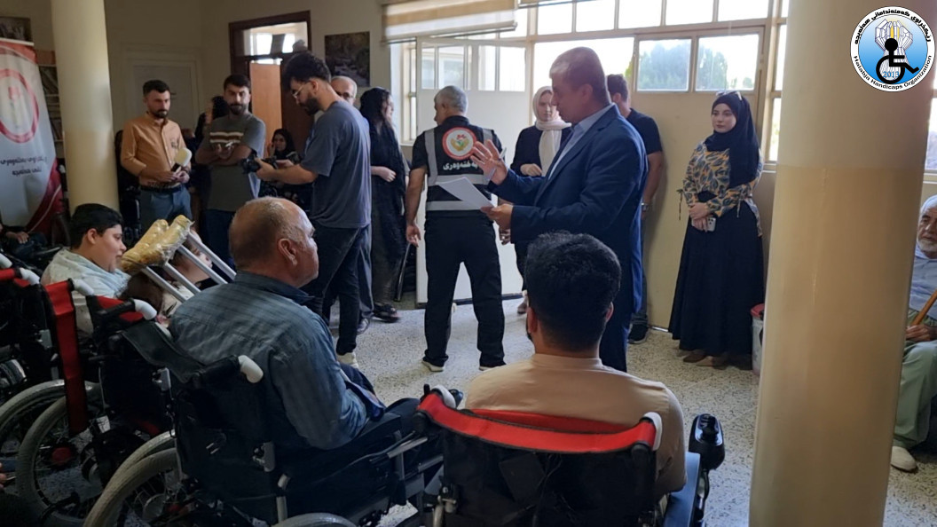 Distribution of 8 electric chairs to people with disabilities in Halabja