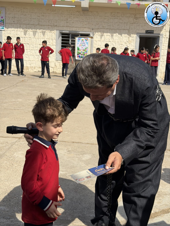 Conducting an activity on the opening of schools in Hawar and Dilin schools in Erbil