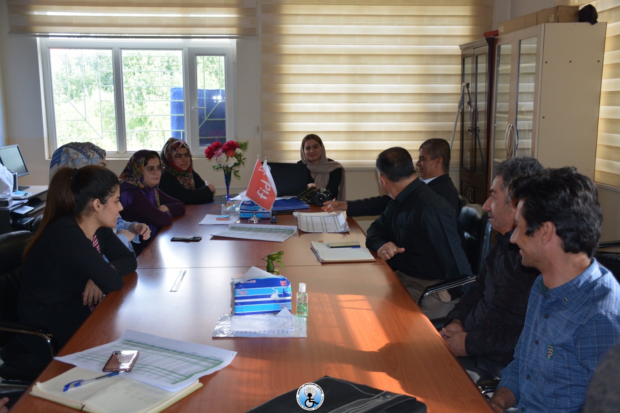 كۆبوونه‌وه‌ی هه‌فتانه‌ی ڕێكخراوی كه‌مئه‌ندامانی هه‌ڵه‌بجه‌