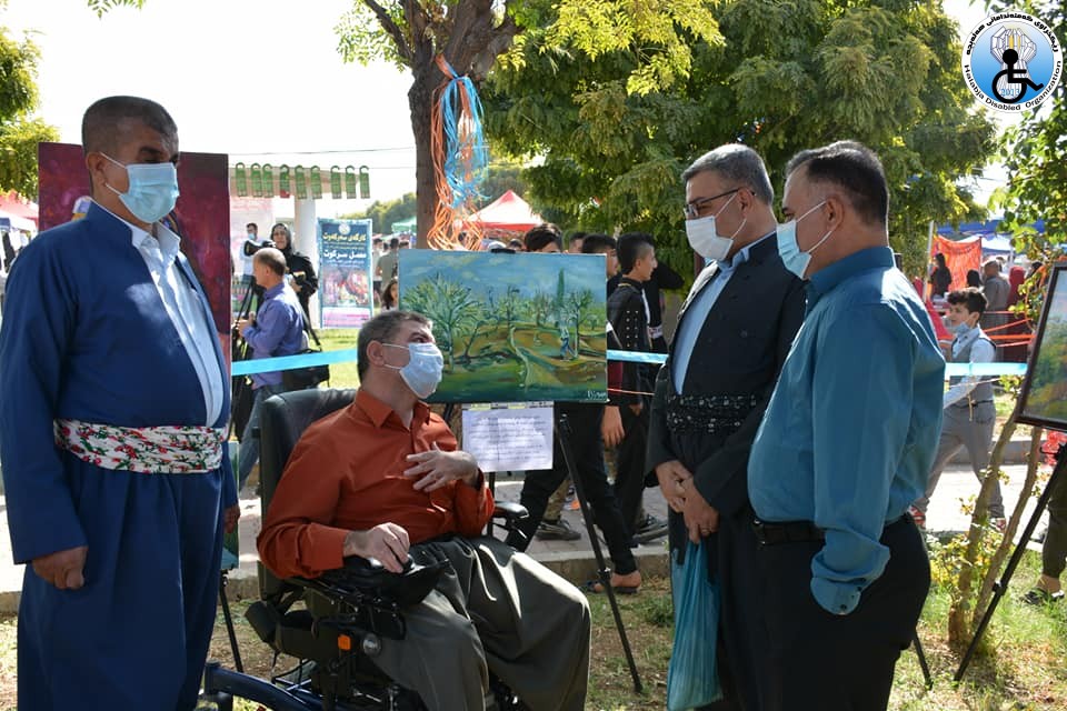 Art exhibition of Two Photographers and two Artists with disabilities in Autumn and Pomegranate Festival in Halabja