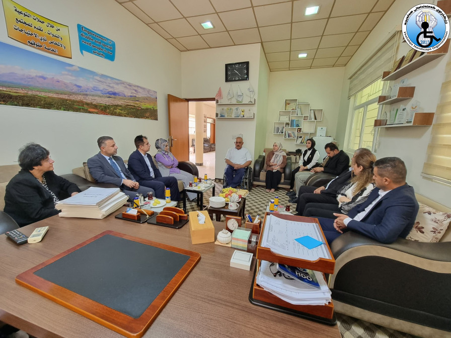 Halabja Disabled Organization received the Minister of Labor and Social Affairs of the Kurdistan Region ‎