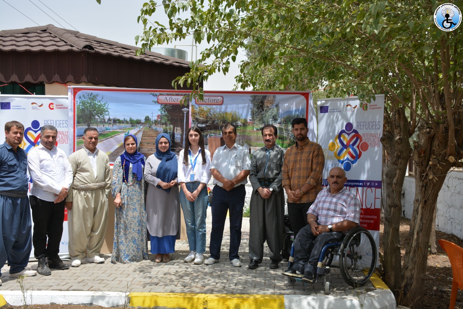 Abandoned park in Halabja turned into disability-friendly green space