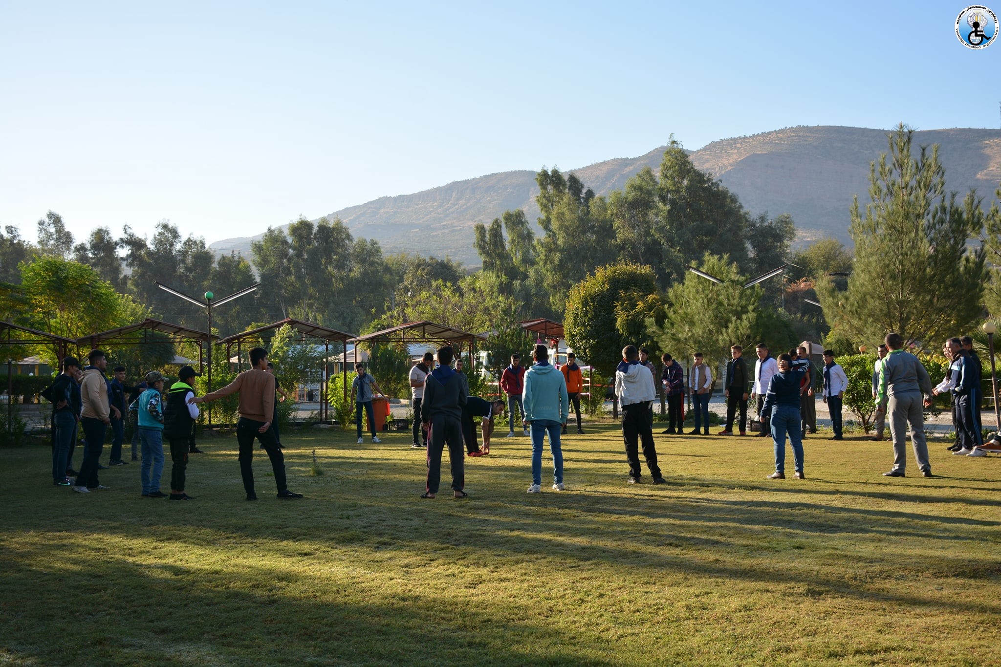 Organizing a camping for primary students. with disabilities