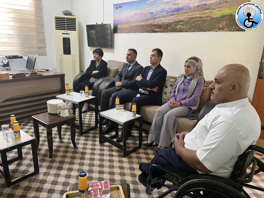 ڕێكخراوی كەمئەندامانی هەڵەبجە پێشوازی لە بەرێز وەزیری كاروكاروباری كۆمەڵایەتی هەرێمی كوردستان كرد