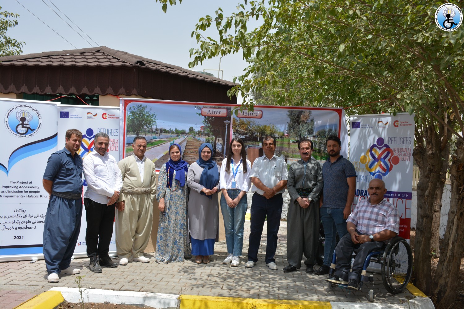 Abandoned park in Halabja turned into disability-friendly green space