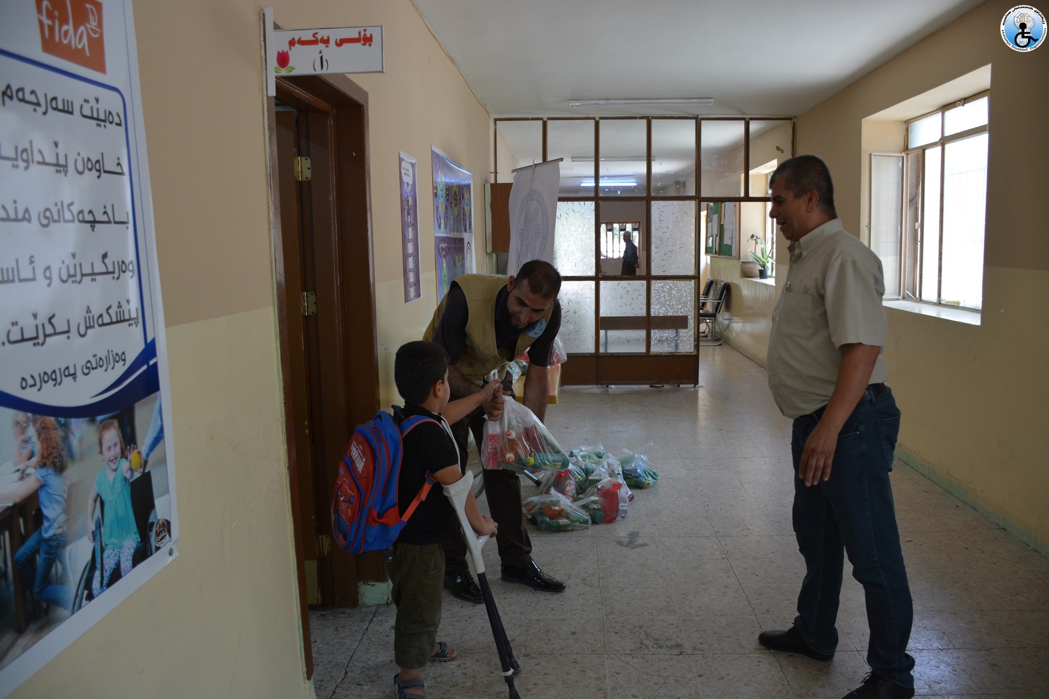 Distributing Hygiene Kits