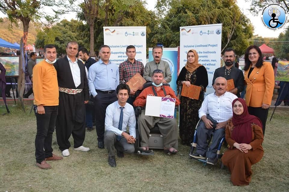 Art exhibition of Two Photographers and two Artists with disabilities in Autumn and Pomegranate Festival in Halabja