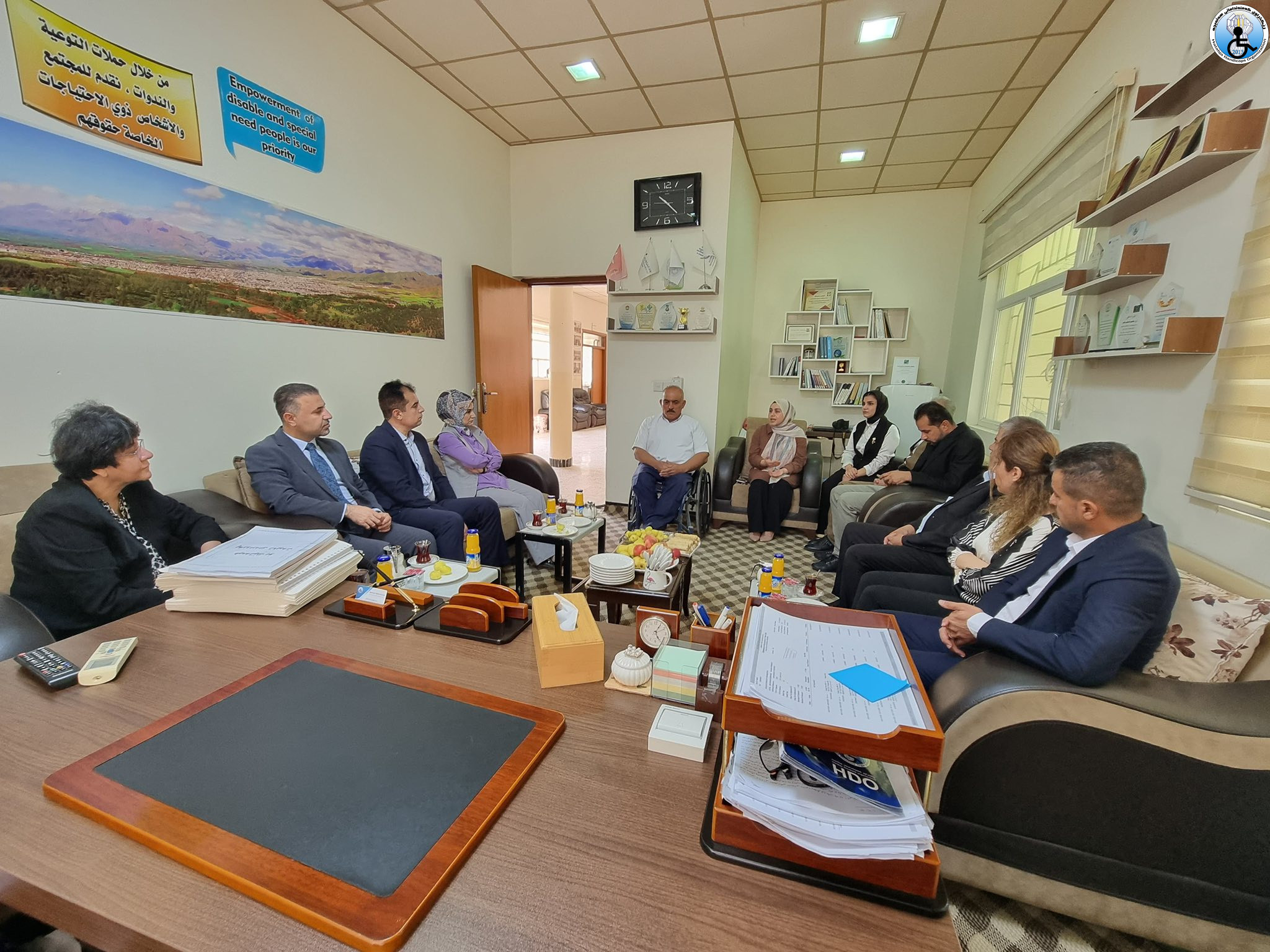 ڕێكخراوی كەمئەندامانی هەڵەبجە پێشوازی لە بەرێز وەزیری كاروكاروباری كۆمەڵایەتی هەرێمی كوردستان كرد