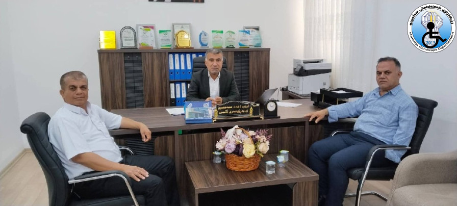 Visit of Halabja Disabled Organization to Halabja General Directorate of Education